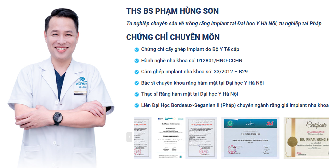 ThS BS Phạm Hùng Sơn 20 năm kinh nghiệm điều trị cho 17000 khách hàng