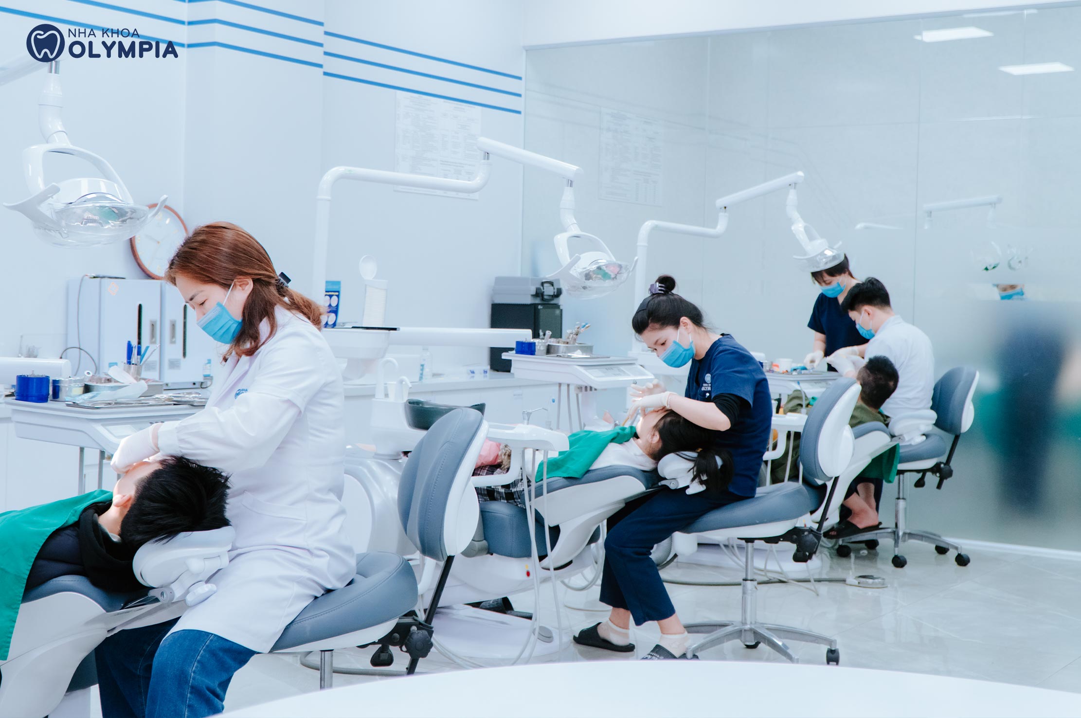 Khu vực điều trị chuyên biệt, sạch sáng không rườm rà